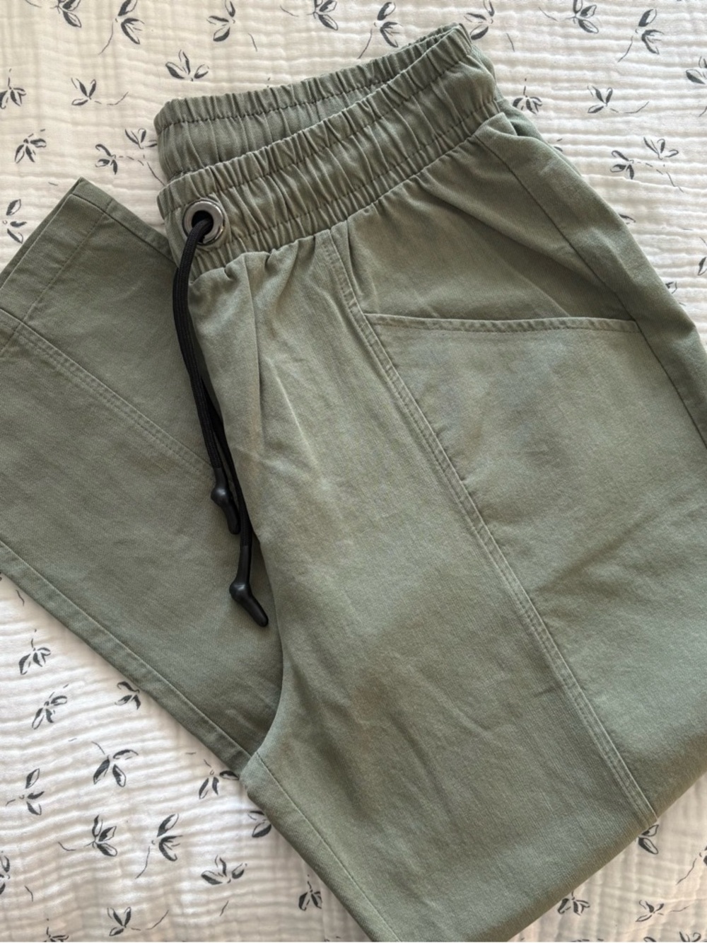 Zara Women’s‎ Jogger Pants In Light Khaki Green Size XL NWOT - Picture 14 of 16
